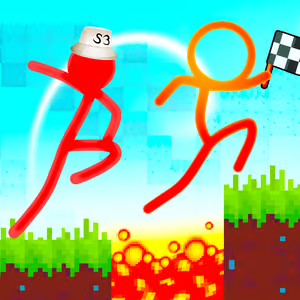 Stickman Parkour 3 — Game platform parkour 2 người chơi