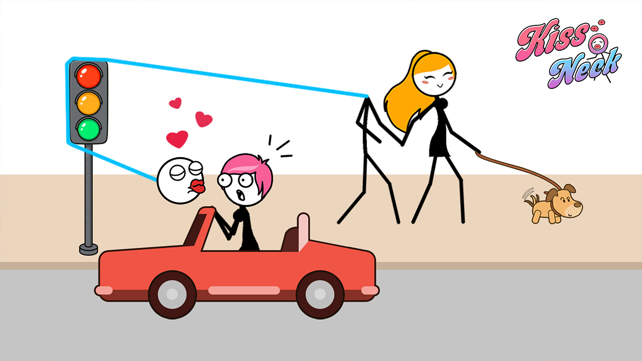 Kiss O Neck — Physics kissing puzzle